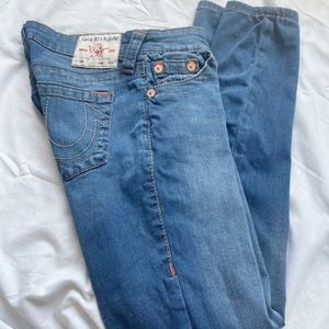 True Religion Halle Mid Rise Super Skinny Jeans / Dreamcatcher / 26